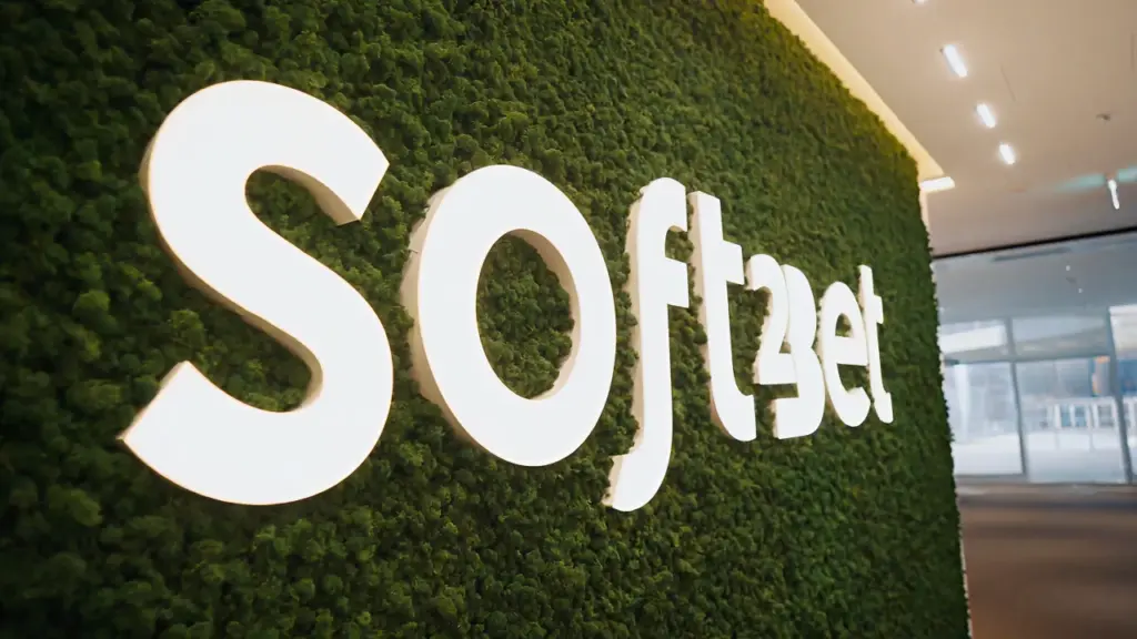 Soft2Bet Malta headquarters wall logo